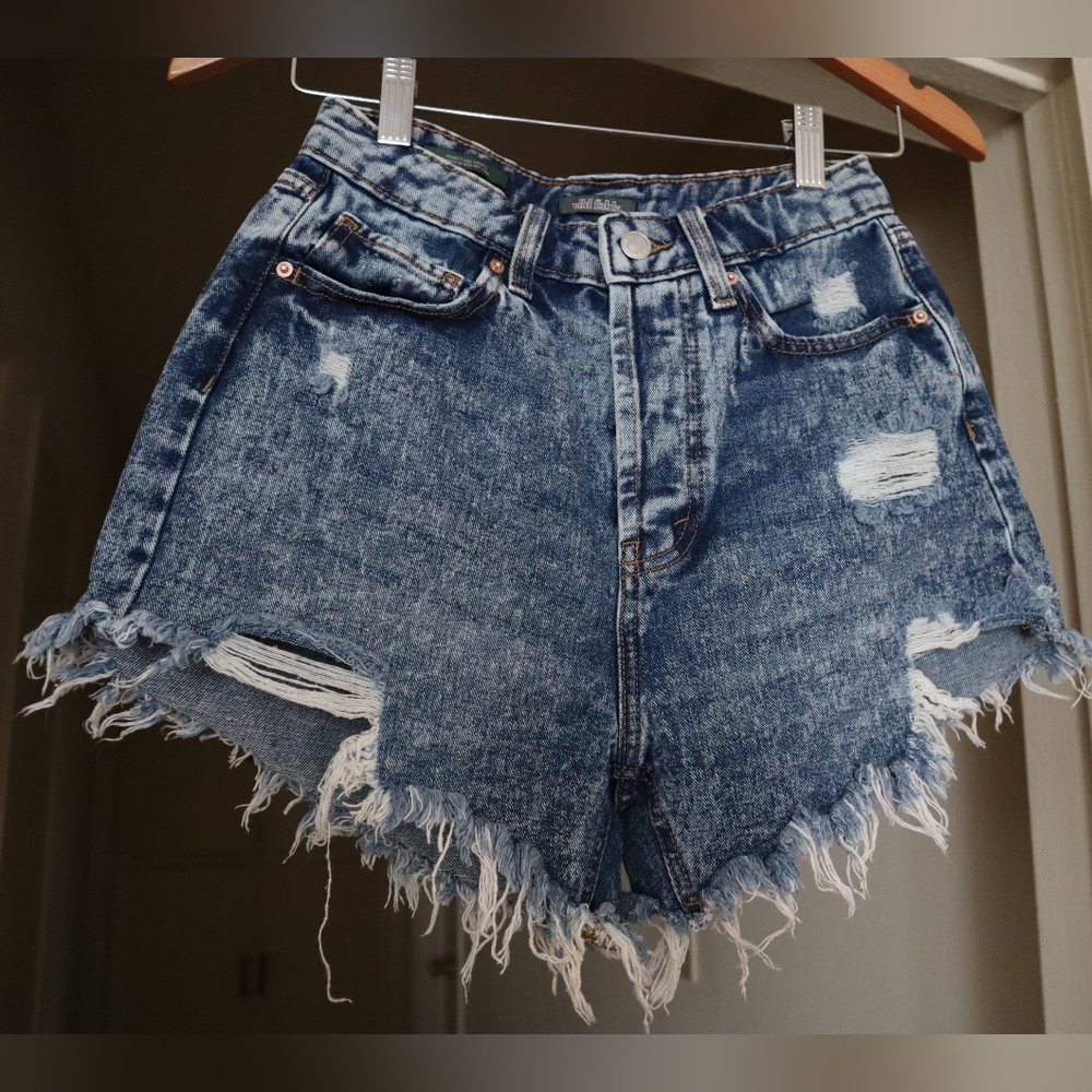 'Wild Fable' High Waisted Denim Daisy Duke Shorts